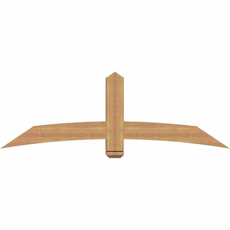 Ekena Millwork Bellingham Timber Gable Bracket, Western Red Cedar, 72"W x 24"H x 5 1/2"D x 5 1/2"F, 8/12 Pitch GBW072X24X0606BEL00SWR